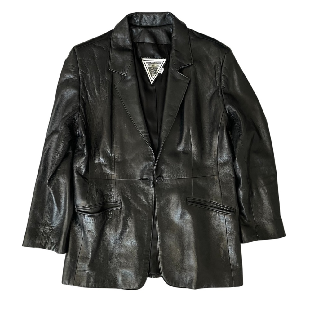 Marvin Richards Black Leather Blazer